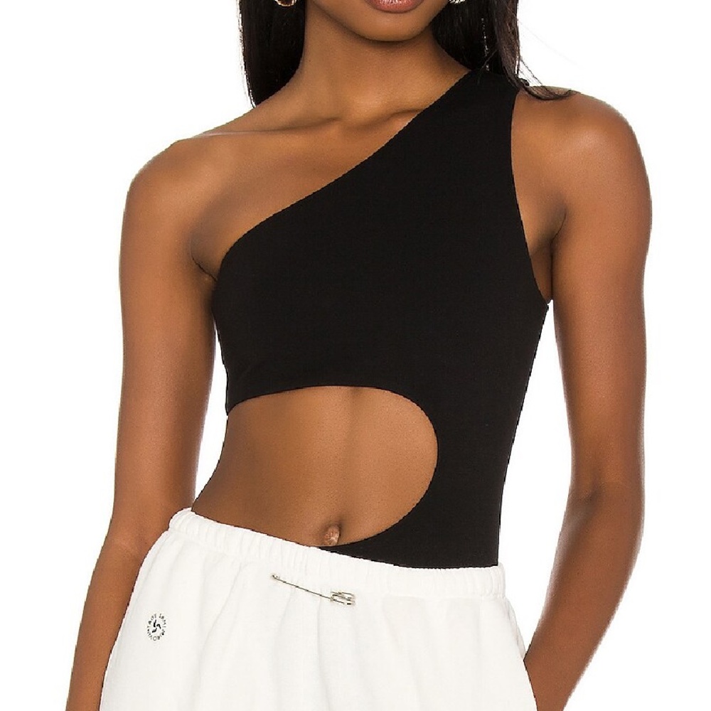 REVOLVE X LOVERS + FRIENDS CINDY BODYSUIT in Black XXS